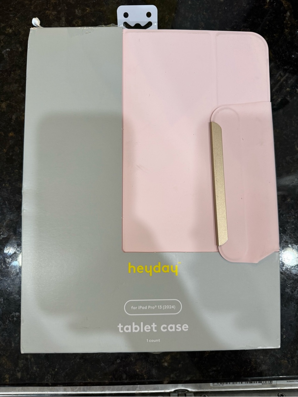 heyday Pink Tablet Case with Gold Accent